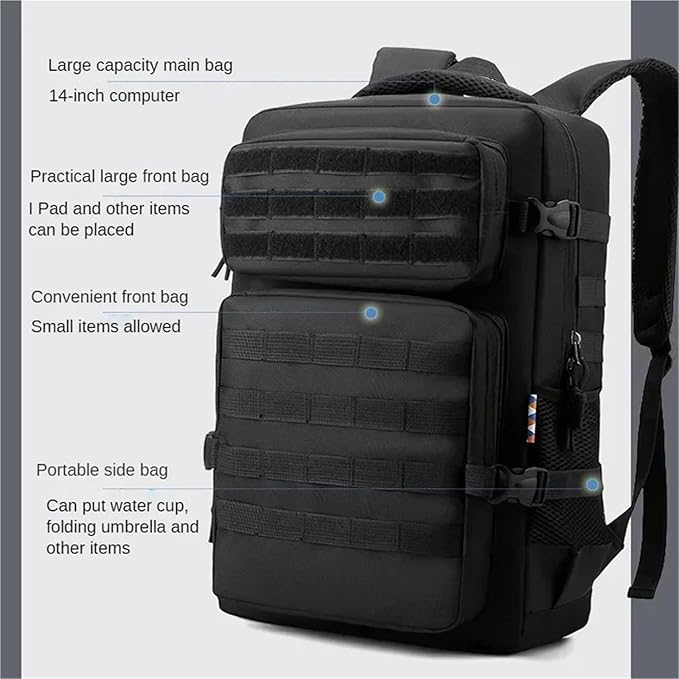 35L 1000D Nylon Waterproof Outdoor Rucksacks Tactical Sports Camping Hiking Trekking Hunting Backpack(Yellow CP)