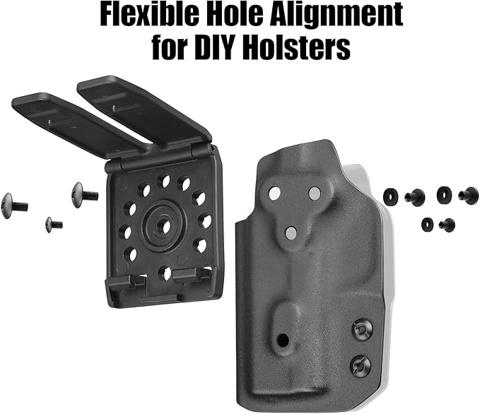 GUN &amp FLOWER MOLLE Adapter for Holsters Mag Pouches Knife Sheath– Compact Nylon Gear Mount (2.83x2.20) – Fits Belts Vests Backpacks – 1/2/4 Pack Options Universal Gearwheel Fit