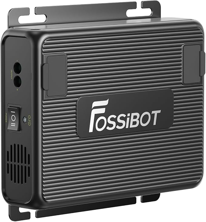 FOSSIBOT FAC580 DC to DC adapter F2400 Compatible with multiple Charger 12V with MPPT for Solar &amp Alternator Input - Smart On-Board Battery Charger for RV Marine Car - Charge AGM