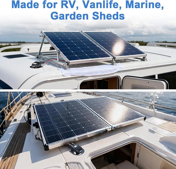 Solar Cable Entry Gland with 10ft 10AWG Solar Extension Cable Compatible with MC4 Weatherproof Roof Cable Entry Housing for RV Camper Van Boat Shed Garage