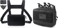 WYNEX Tactical Chest Rig Pack for Men Running Chest Bag with Front Loop Airsoft WYNEX Tactical Mag Pouch Molle Admin Pouch of Laser Cut
