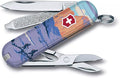 Victorinox Classic SD Swiss Army Knife Compact 7 Functions Swiss Made Pocket Knife with Small Blade Screwdriver and Key Ring - Rocky Mountains National Park