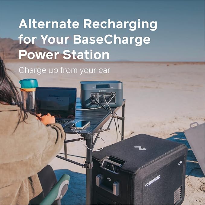 BioLite 12 V Car Charger Cable Backup Charging for BaseCharge Power Stations