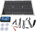 100W 18V Solar Battery Trickle Charger Maintainer Portable USB Controller Monocrystalline Panel Charging Kit Solar Panel Trickle Charging Kit for Car Automotive