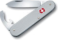Victorinox Bantam Alox Swiss Army Knife 5 Function Swiss Made Pocket Knife with Large Blade Screwdriver and Bottle Opener – Silver