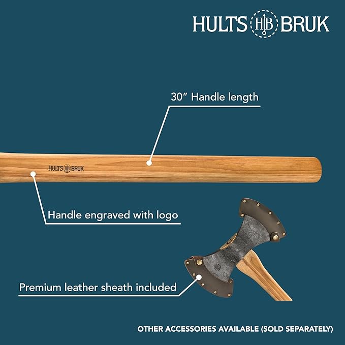 Hults Bruk 840752 Motala Double Bit Axe - 3.75 lb Head 30 Handle