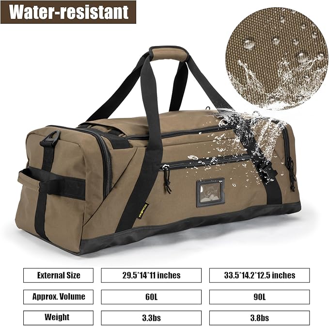 90L Large Duffle BagGym Bags For Men Weekend Bag For Women Travel Backpack Carry On Sports Duffel Bag