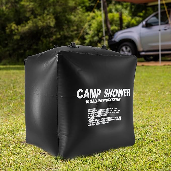 BESPORTBLE 40l Solar Shower Bag Portable Camping Shower Bag Solar Heating Water Pouch Outdoor Hiking