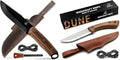 BeaverCraft BSH4F Bushcraft Knife BSH1 Dune Bushcraft Knife Fixed Blade with Leather Sheath