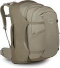 Osprey Fairview 55L Women's Travel Backpack - Carry On Bag with Personal Item Sized Detachable Daypack Sawdust-Olive Tan