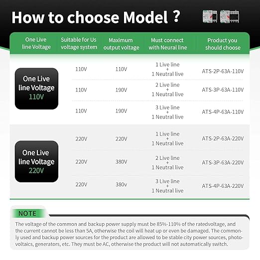 100Amp AC 220V Automatic/Manual Transfer Switch 2P 50/60Hz 2POLE 100A Mini ATS Solar Auto Dual Power Switch for Home Din Rail Mounted Cn Automatic Changeover Fast Transfe for Rv Lv Power