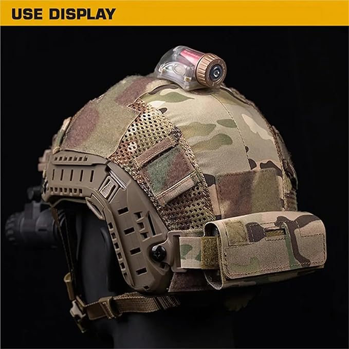 Tactical Helmet Counterbalance Weight Bag NVG Counterweight Pouch with Five Counter Blocks for Fast Airsoft Paintball Helmet