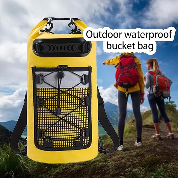 Waterproof Bucket Bag for Outdoor Surfing 500D PVC Meshes Ensuring Gear Dryness and Longevity During Outdoor Pursuits