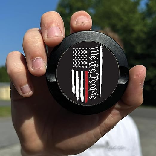 We The People Red Line American Flag Metal Container &amp Holder for Zyn
