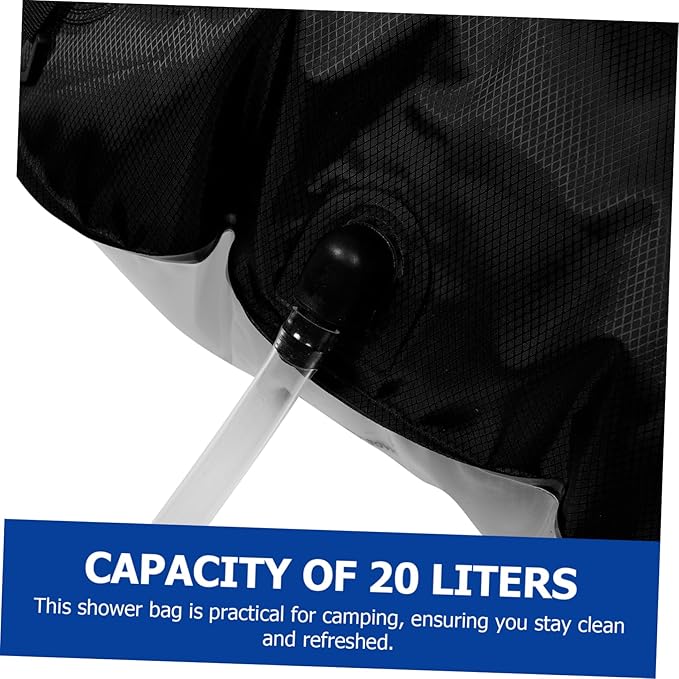 POPETPOP Solar Shower Bag for Camping Portable Outdoor Shower with Removable Hose for Hiking Beach and Travel Sustainable Solar Heating