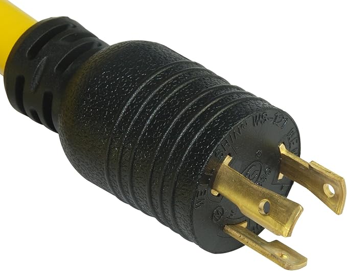 Conntek 30 Amp 125V 3-Prong Locking NEMA L5-30 Extra Heavy-Duty 10/3 STW Generator Cord - 25ft (Pack of 6)
