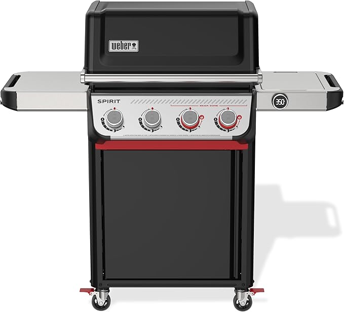 Weber Spirit EP-425 Liquid Propane Gas Grill for Outdoor Cooking and BBQ 4 Boost Burners Black