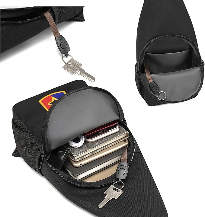 US Army 86th Brigade Combat Team Chest Pack Leisure Shoulder Crossbody Chest Bag