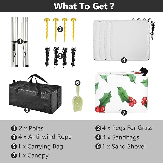 xigua Fruit Beach Tent Sun Shelter with Carrying Bag - Silver Coated Oxford Fabric Beach Canopy for Beach Camping Fishing - Includes Windproof Ropes Sandbags &amp Stakes