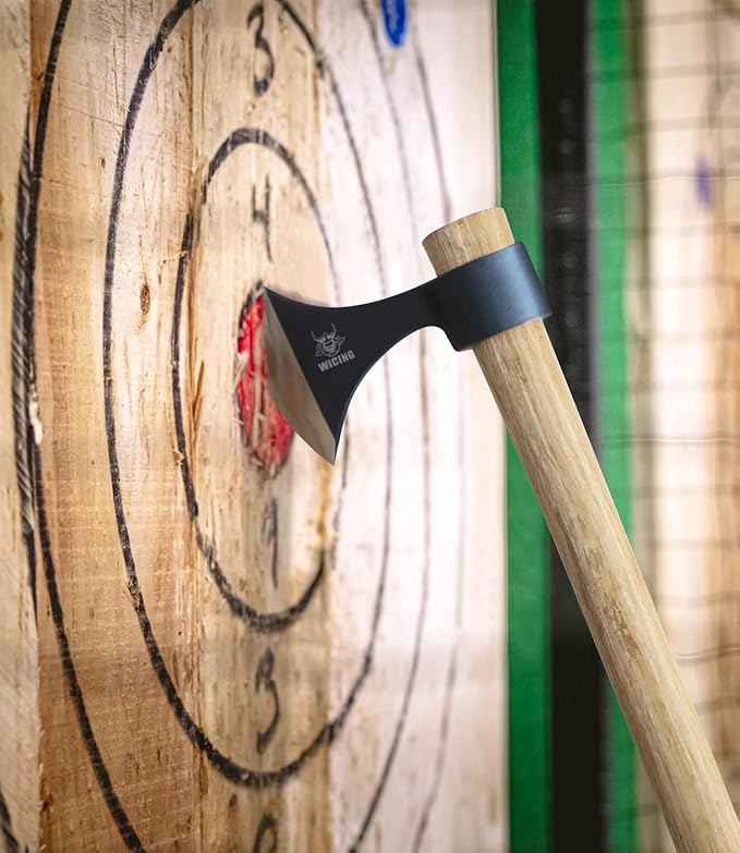 Throwing Axes 3 Pack 16.2-inch Throwing Tomahawks High Carbon Steel &amp Wooden Handle for Axe Throwing Recreation and Competition