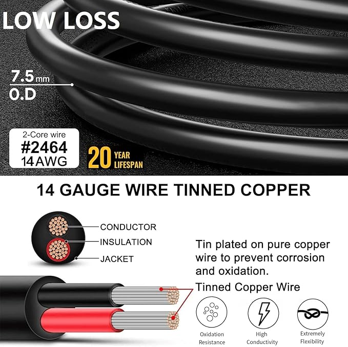 20FT Jackery Solar Panel Extension Cable 14AWG Anderson Connector to DC 8mm Adapter for Jackery Portable Power Station Explorer 160/240/290/300/500/550/880/1000 Solar Generator