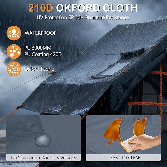 Inflatable Tents for CampingEasy Blow Up Tent with Hand Pump4 Seasons Waterproof Air Inflatable Camping Tent House for Family Weekend Camping