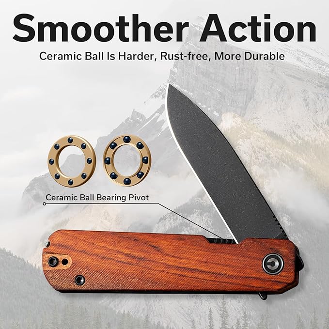 CIVIVI Sendy 3 In 1 Multitool Pocket Knife With Tweezers and Toothpick Ben Petersen designed Folding Knife for EDC Camping Daily Use Perfect Gifts for Men Women C21004A-2