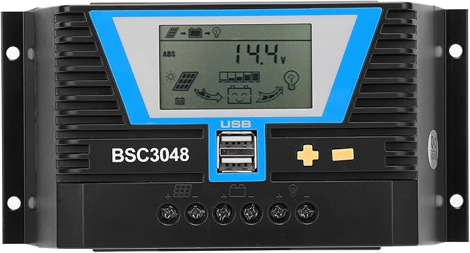 30A 12V/24V/36V/48V Solar Controller for Variety Batteries BSC3048 Charging Control Intelligent Regulator