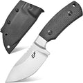 Eafengrow EF160 Fixed Blade Knife AEB-L Steel Blade Micarta &ampSteel Head Handle Full Tang Compact EDC Fix Knifes for Camping Survival