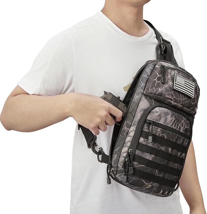 G4Free Outdoor Tactical Bag Backpack and 10L Tactical EDC Sling Bag Backpack