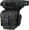 Tactical Dropper Leg Waist Pack Multi-Purpose Waterproof Outdoor Camping ECD Toolkit for Urban Commuting Camping and Fishing