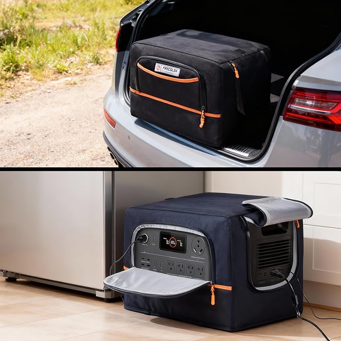 Dust Cover Compatible with Jackery HomePower 3000 Portable Power Station – Water-Resistant Protective Cover with Pockets &amp Vent Design for Jackery HomePower 3000 (3600W/7200W Surge)r