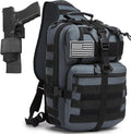 ATBP Tactical Crossbody Backpack Large Sling Pack With Holster Shoulder Bag For Men Hiking
