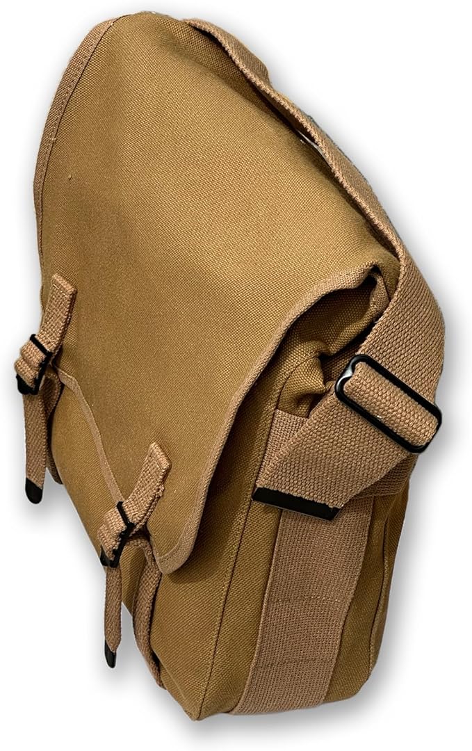 WW2 US M1941 Knapsack Vintage Canvas Khaki Field Bag Handbag WWII M-1941 Cargo Pack