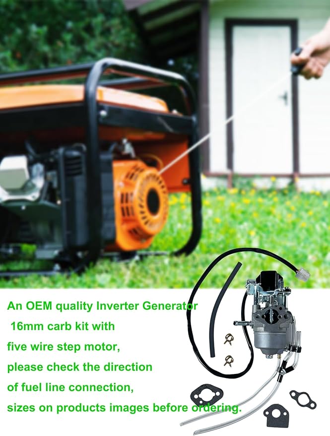 YAMAKATO Huayi P16D-1 Inverter Carburetor for Predator 2000/1600 A ipower SUA2000i SUA2300i 2000 2300 Generators with Stepper Motor