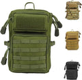 MOLLE Utility Pouch Everyday Carry Tool &amp Phone Waist Pack with Hook Loop Panel Compact Outdoor Medical Organizer
