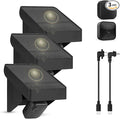Solar Panel Charging Mount Compatible with Blink Outdoor 4(4th Gen)/Outdoor XT3/XT2/XT Camera Blink Solar Panel with Internal Battery IP67 Waterproof 365 Days Solar Power Adjustment Angle 3 Pack