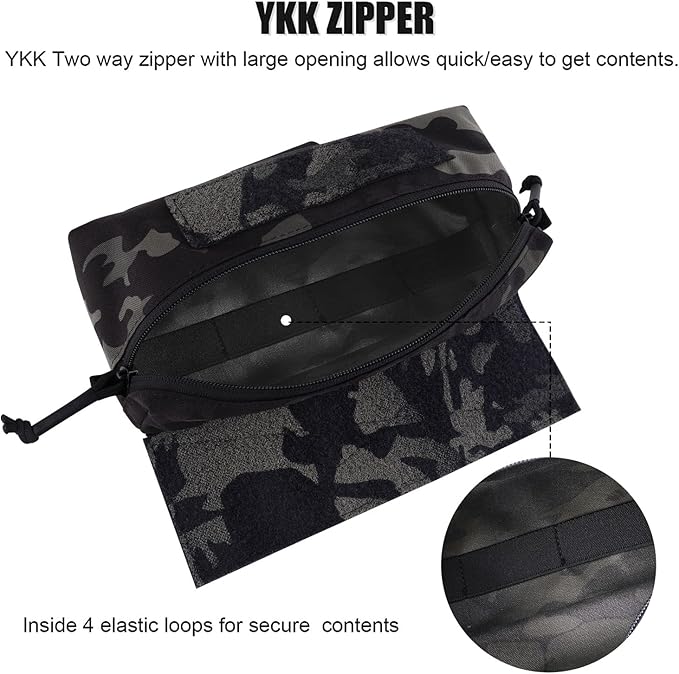 PETAC GEAR Tactical Mini Drop Pouch Fanny Pack Tool Pouch for Tactial Vest Chest Rig