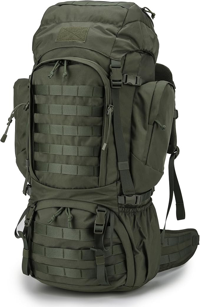 Mardingtop 60L Military Internal Frame Backpack for HikingCampingHuntingRucksack Backpack with Rain Cover