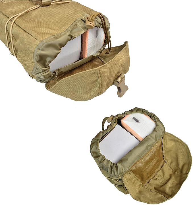 Tactical Molle Pouch Large Capacity Dump Pouch Drawstring Magazine Tactical Utility Pouch Recycling Pouch Bag Belt Waist Bag
