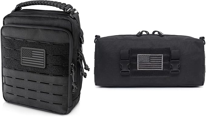 WYNEX Tactical Molle Admin Pouch Utility EDC Pouch Organizer Large Capacity Tactical Increment Molle Pouch Molle Bag for Backpack