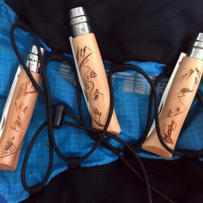 Opinel No8 Stainless Steel Pocket Knife - Alpine Adventures Collection - Mountain Biking