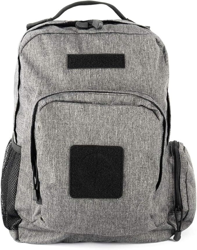 LA Police Gear LAPG Commuter Backpack Hydration Compatible Small Backpack - Heather Grey