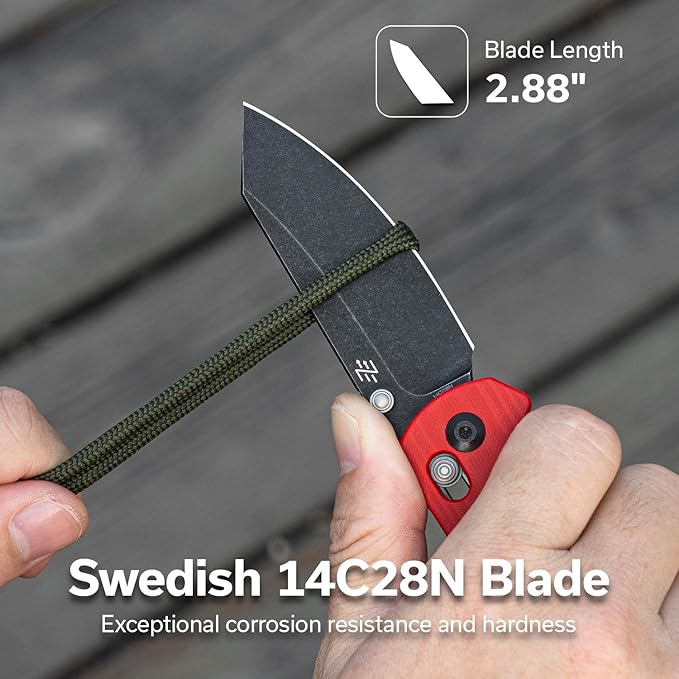CIVIVI Yonder Folding Pocket Knife for EDC Crossbar Lock Knife with 2.88 14C28N Blade G10 Handle Lightweight Knife Gifts for Men Women Camping Hiking Designed by Zac Whitmore C23073-2