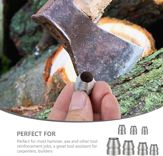 GANAZONO 28pcs Camping Axe Replacement Handle Wedge Metal Wedge for Hammer Installation Accessories