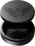 ZPACK Magnetic Zyn Metal Can Holder Metal Container Carved Tin with Magnetic Closure Aluminum Container Slim Pouch Can Gift for Him – Engraved Logo Black (Eagle)