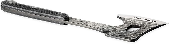 ROUTE83 Knives Hand Hammered Titanium Plated Tactical Tomahawk Hatchet Axe with Kydex Sheath