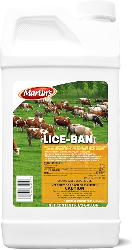 Control Solutions Inc. - 825700 - Lice Ban - Insecticide Concentrate 64oz