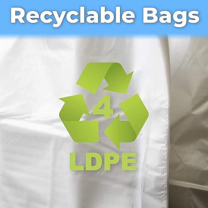 Heavy Duty Universal Fit Umbrella Rain Bags. 500Pk Big Covers for Wet Umbrellas. Large Disposable Clear Plastic Sleeves Keep Church or Lobby Floors Dry. Perfect Refill for Any Bag Stand or Holder.