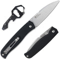 EDC Folding Small Pocket knife for men women 14C28NLiner LockG10 Lightweight Handle Cold Stainless SteelCamping Tactical Knives Belt Clip Flipper Microtech Elemental Survival Hiking Hunting Gad